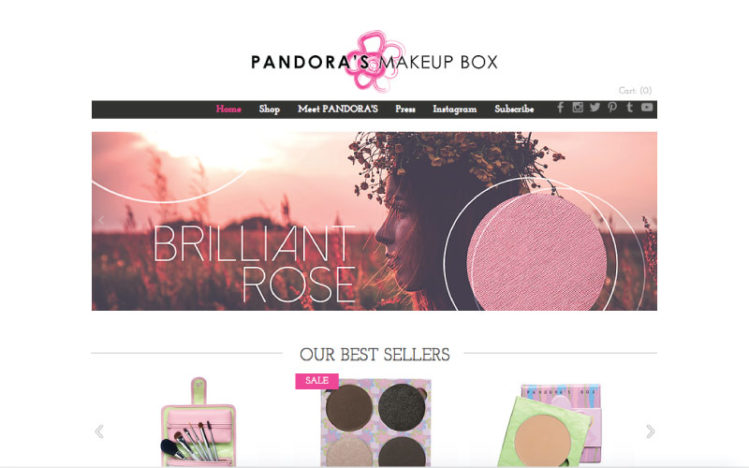 pandora website design